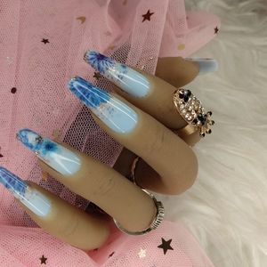 Press on nails (long coffin)